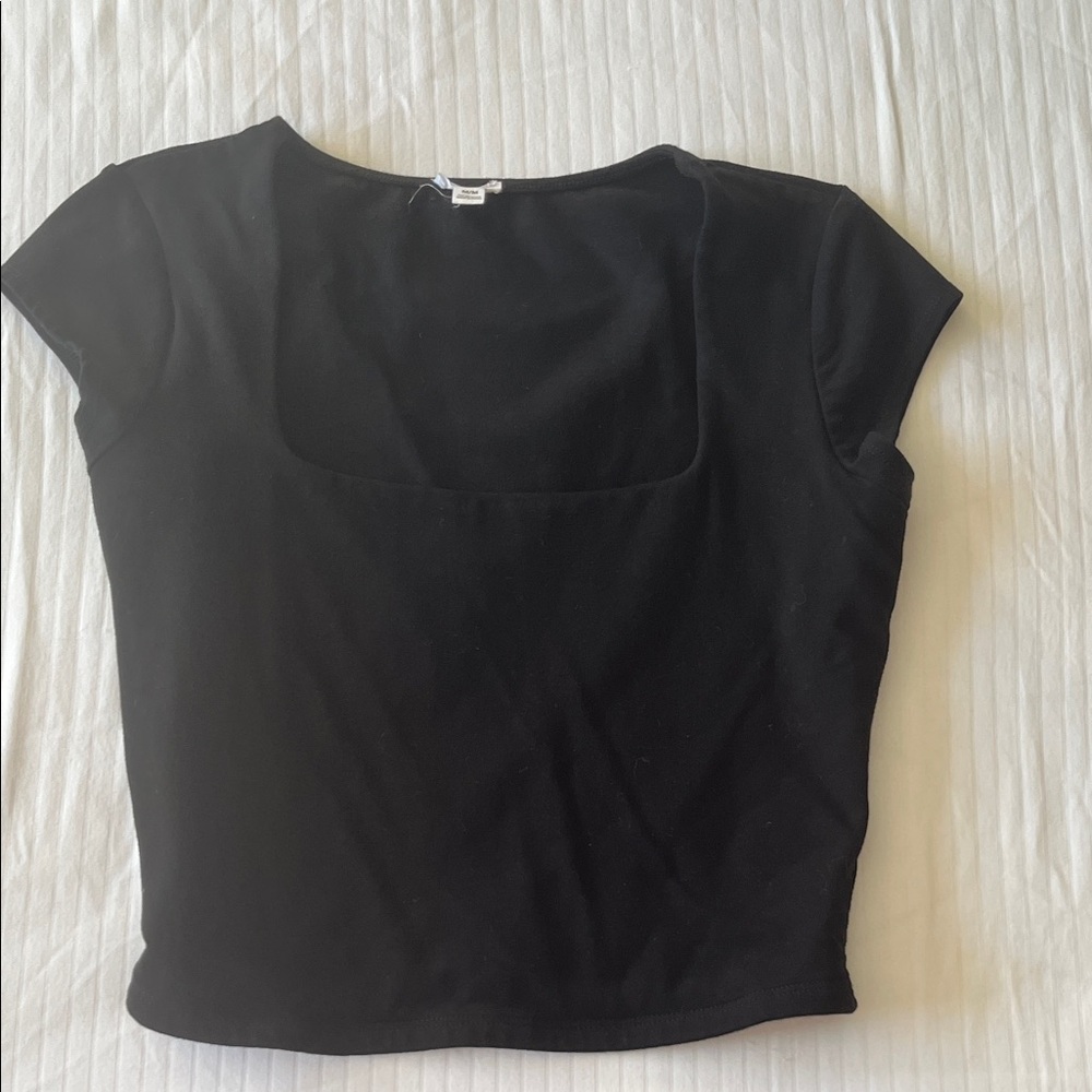 Garage Black Crop Top
